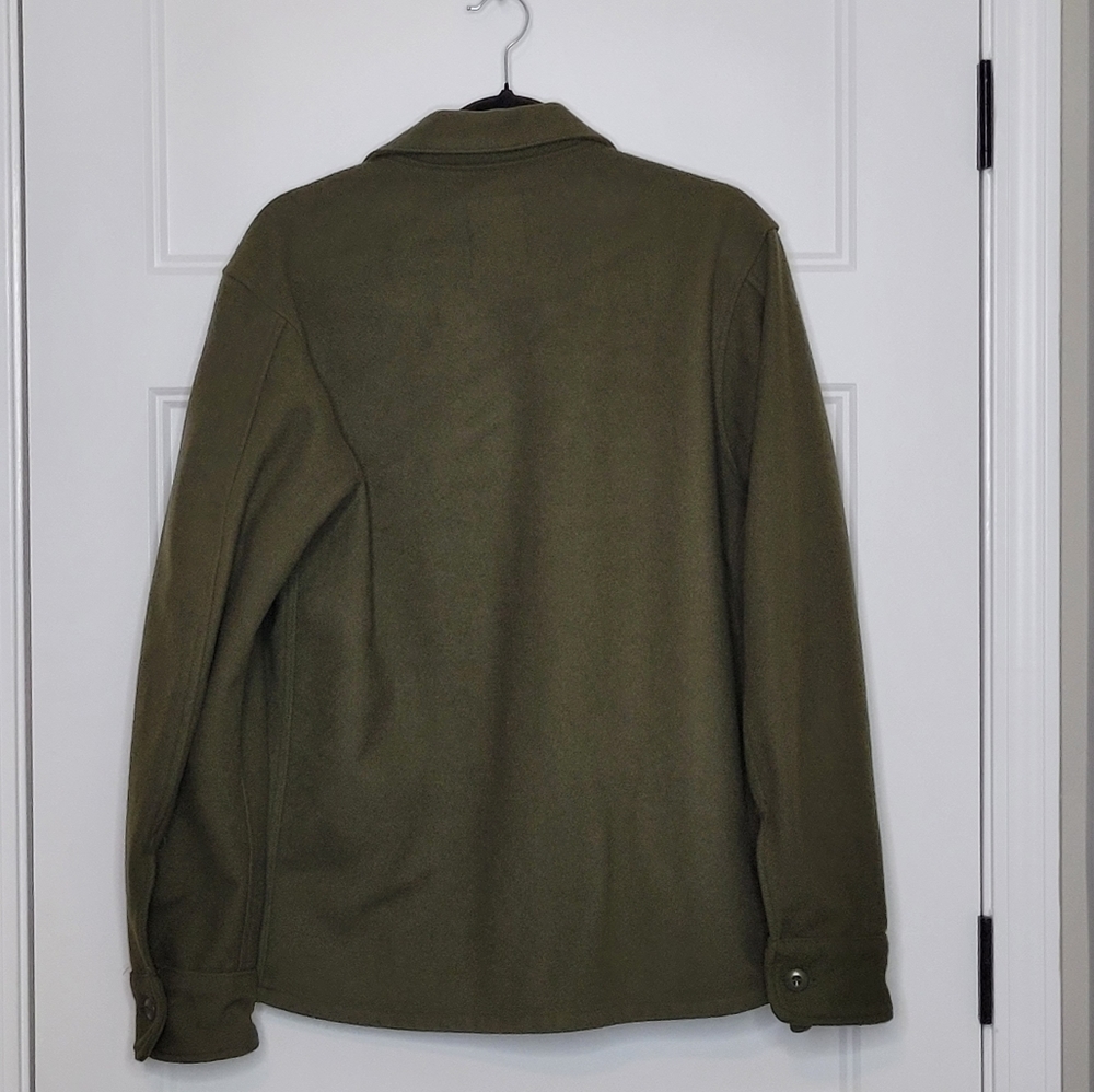 Bsa Military Issue Wool Button Up Mens Medium - image 3